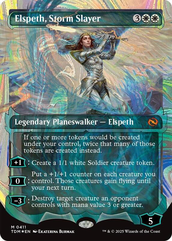 Elspeth, Storm Slayer (Showcase) (Halo Foil) - Tarkir: Dragonstorm