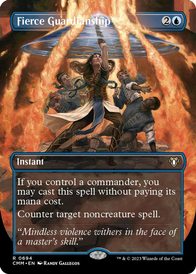 Fierce Guardianship (Borderless) - Commander Masters (CMM)