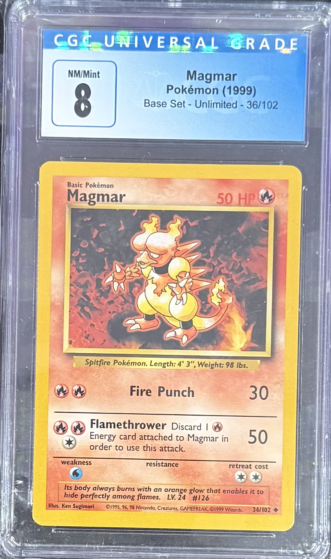 unlimited pokemon cards Magmar 36/102 Base Set - (1999) Style:Call for Backup Premium Booster Vol. 2 (This doesnt use up 10 Tips For Buyers