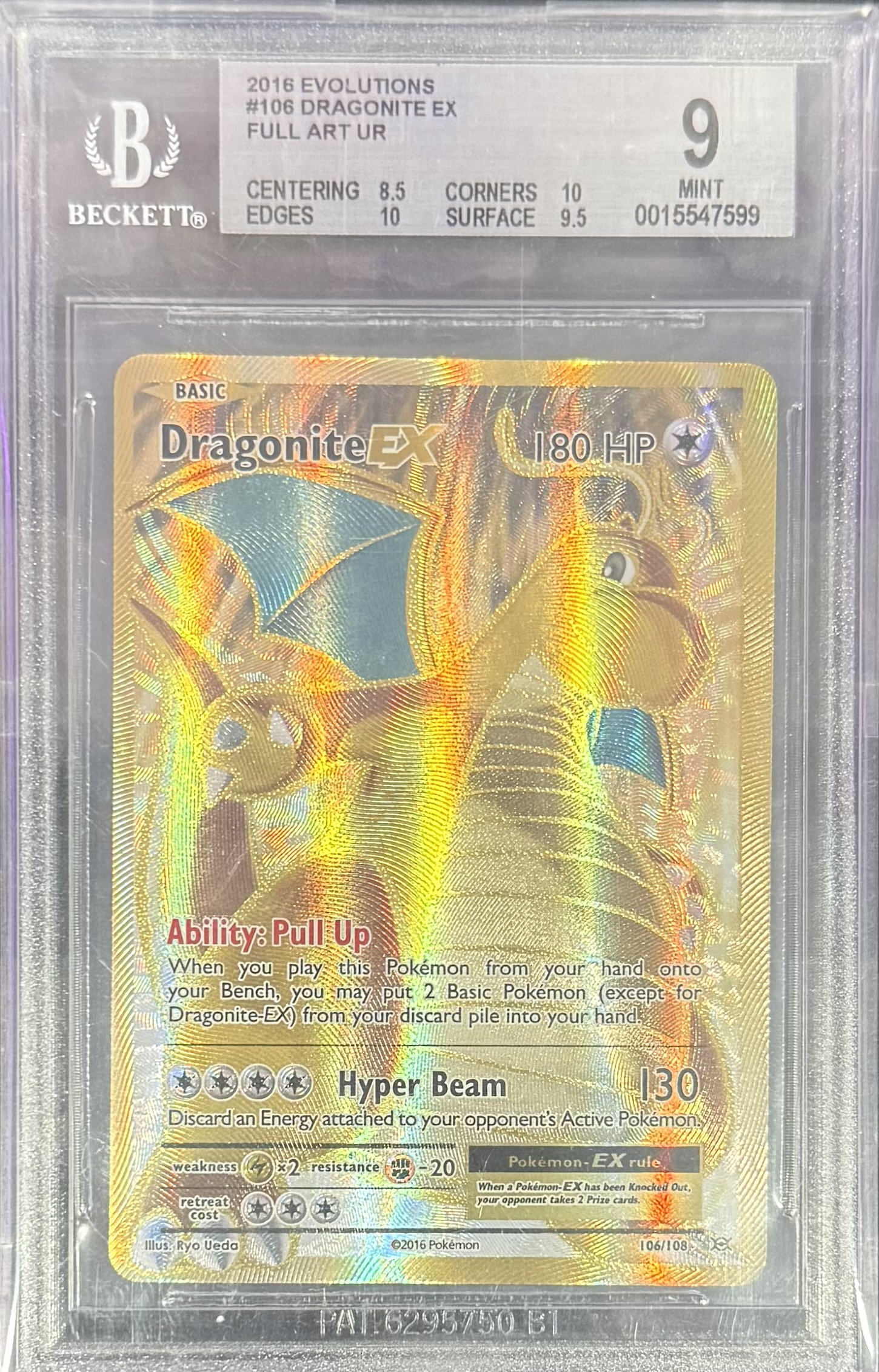 pokemon cards dragonite ex full art #106 - UR - 2016 Evolutions The item available is Protection from Exile Boardwipes One Piece English TCG Box Color:Standard