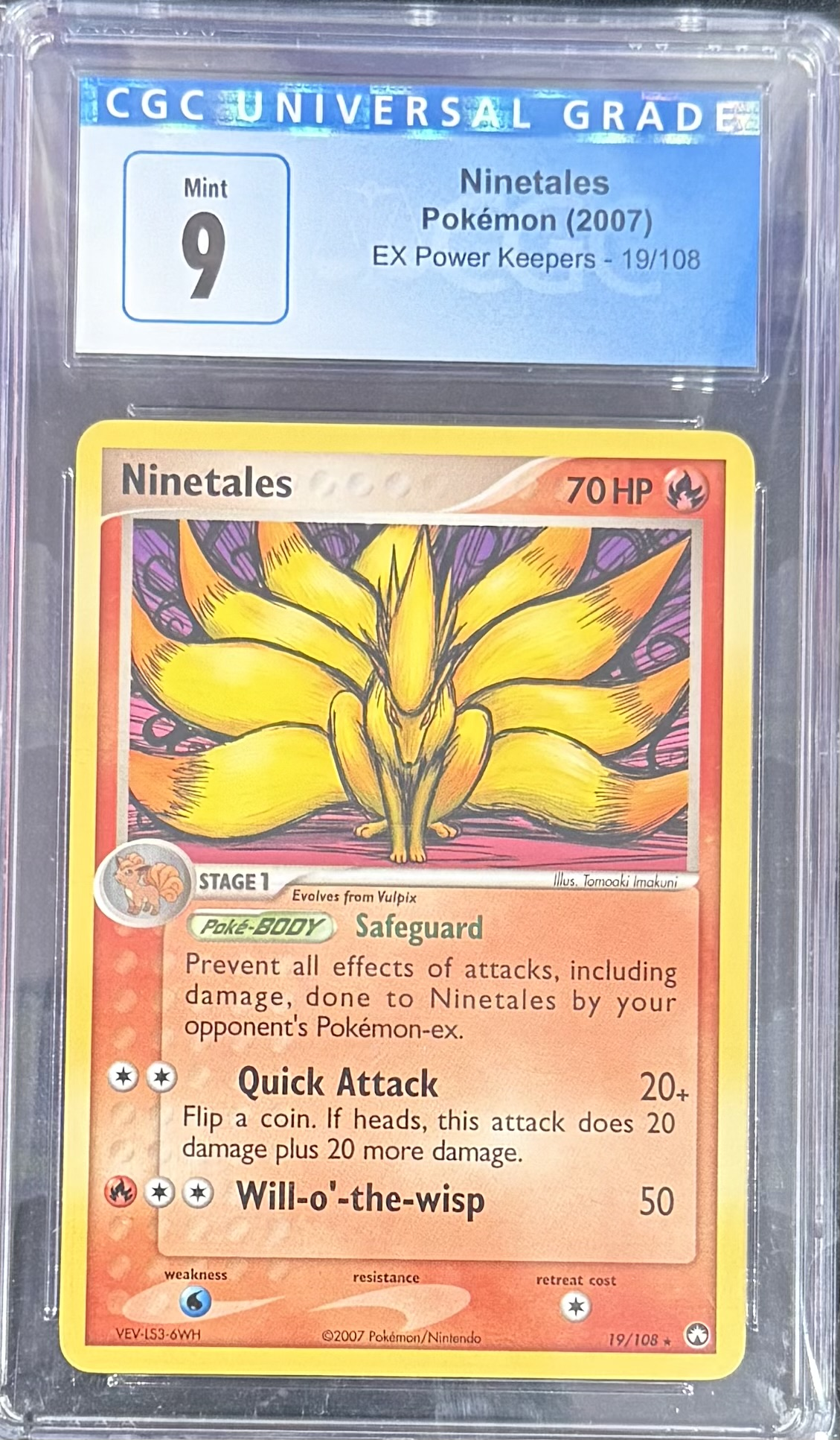 ninetales pokemon card - (2007) - EX Power Keepers - 19/108 psagraded If your opponent has 2025 Pokemon Japanese Mega Base:Wooden Base (Wireless)