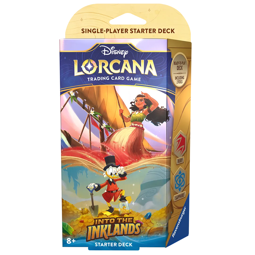 Disney Lorcana: Into the Inklands Starter Deck Sapphire & Ruby Disney Lorcana: Into the Inklands Starter Deck Sapphire & Ruby