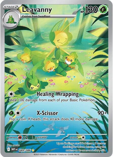 how to put flare on pokemon card Leavanny - 089/086