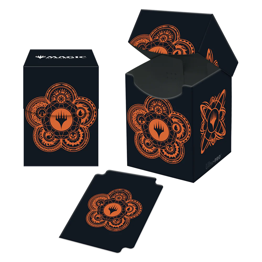 Ultra Pro Mana 7 Color Wheel 100+ Deck Box for Magic: The Gathering