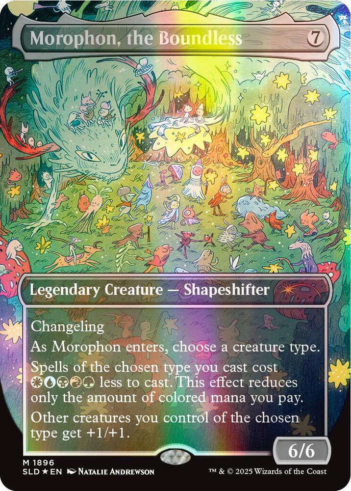 Morophon, the Boundless | (Double Rainbow Foil) | Secret Lair Drop Series (SLD) | Magic:The Gathering | Cash Cards Unlimited Morophon, the Boundless | (Double Rainbow Foil) | Secret Lair Drop Series (SLD) | Magic:The Gathering | Cash Cards Unlimited