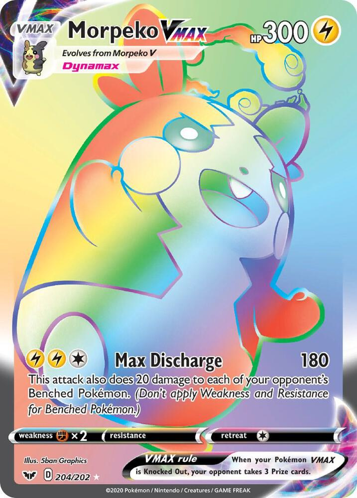 Morpeko VMAX (Secret) - SWSH01: Sword & Shield Base Set (SWSH01) Cash Cards Unlimited Morpeko VMAX (Secret) - SWSH01: Sword & Shield Base Set (SWSH01) Cash Cards Unlimited