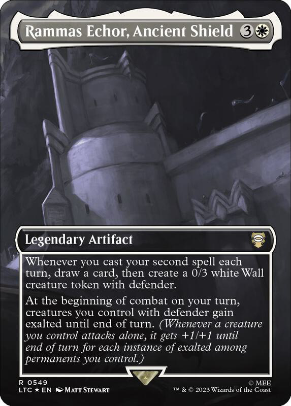 Rammas Echor, Ancient Shield (Borderless) - Commander: The Lord of the Rings: Tales of Middle-earth (LTC)