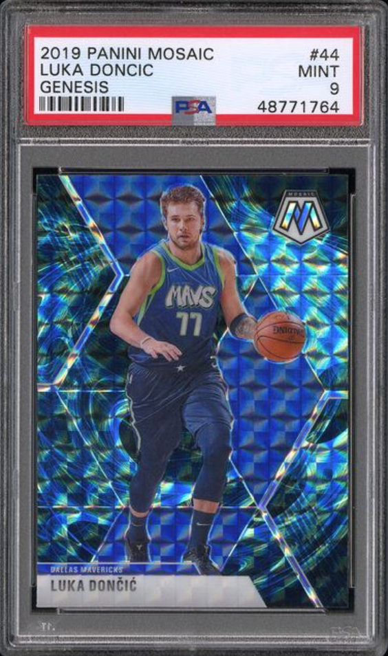 2019 Panini Mosaic Luka Doncic - Genesis - PSA 9
