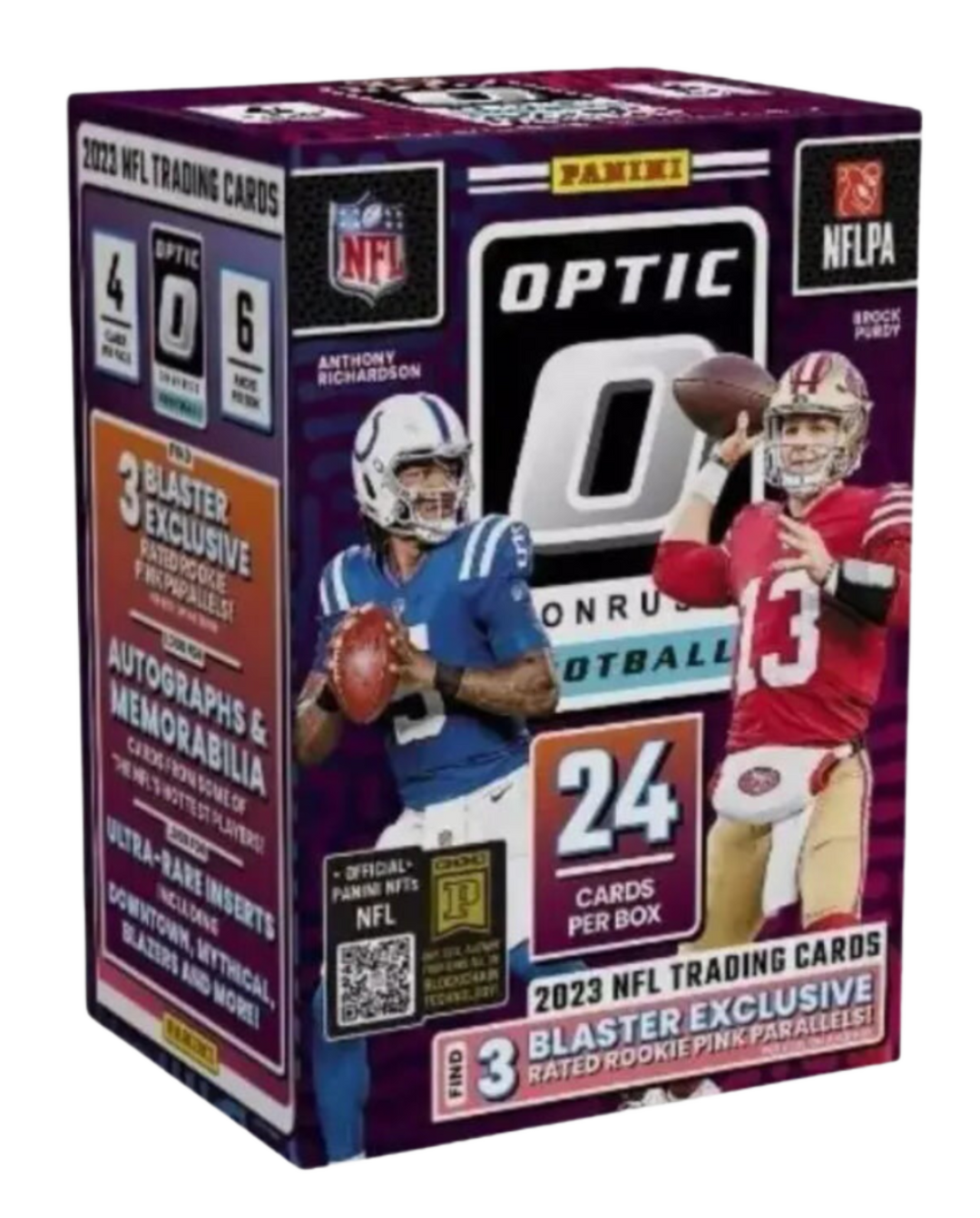 2023 Panini Donruss Optic Football 6-Pack Blaster Box (Pink Exclusive)