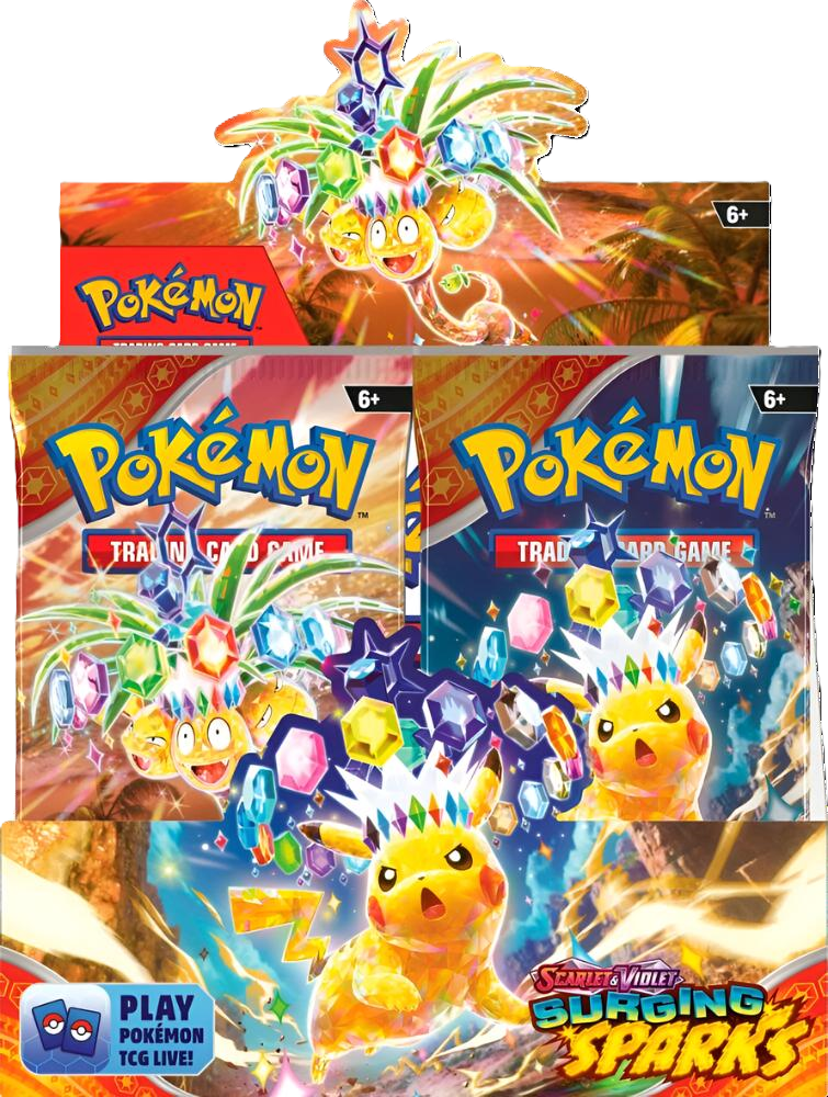 Scarlet & Violet - Surging Sparks Booster Box - Pokemon TCG Cash Cards Unlimited Scarlet & Violet - Surging Sparks Booster Box - Pokemon TCG Cash Cards Unlimited