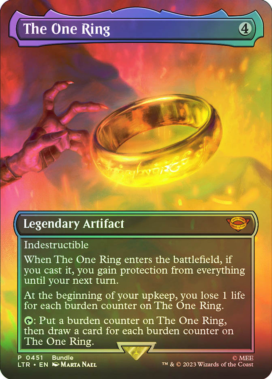 The One Ring (Borderless Foil) (LTR Bundle) - Unique and Miscellaneous Promos (UMP)