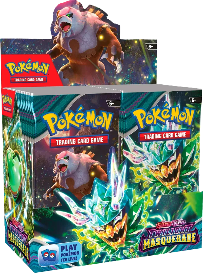 Pokemon TCG: Scarlet & Violet - Twilight Masquerade Booster Box Cash Cards Unlimited Pokemon TCG: Scarlet & Violet - Twilight Masquerade Booster Box Cash Cards Unlimited