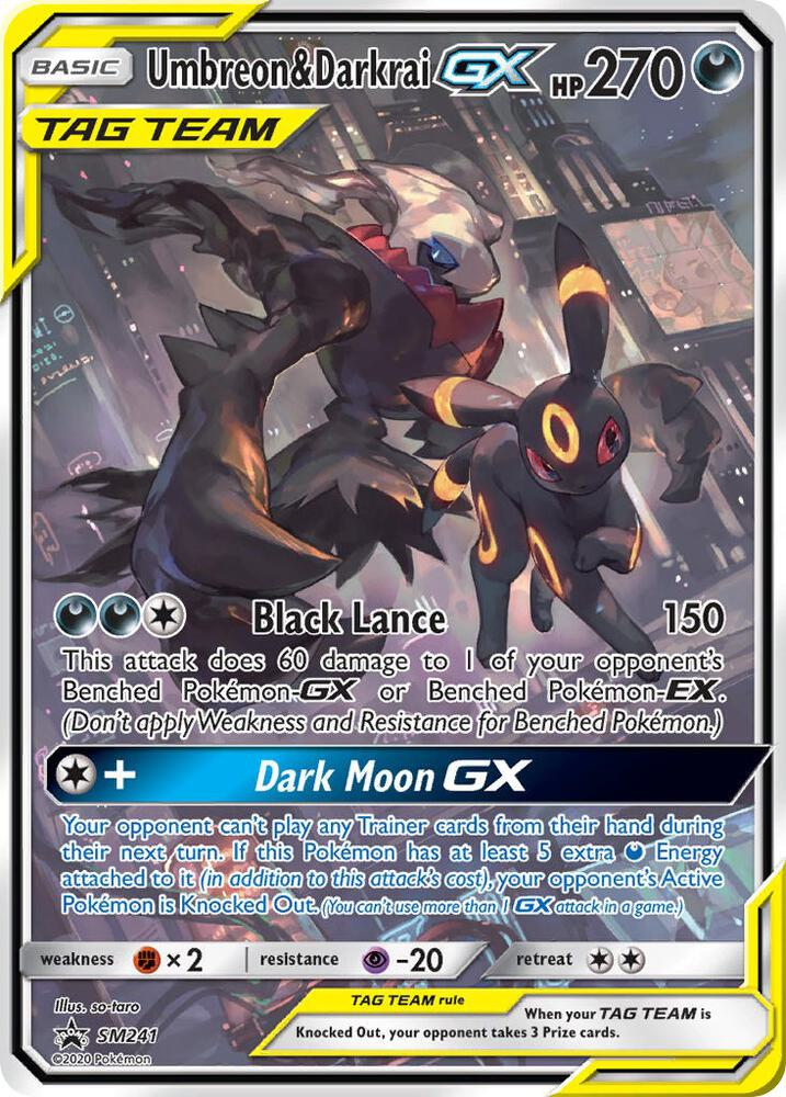 darkrai gx pokemon card Umbreon & Darkrai GX - SM241