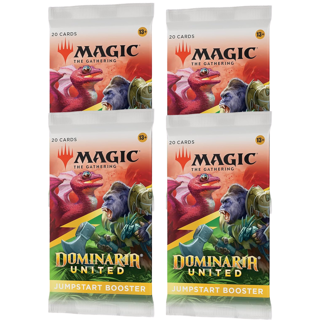 4 Pack Bundle - Dominaria United Jumpstart Booster - Magic The Gathering