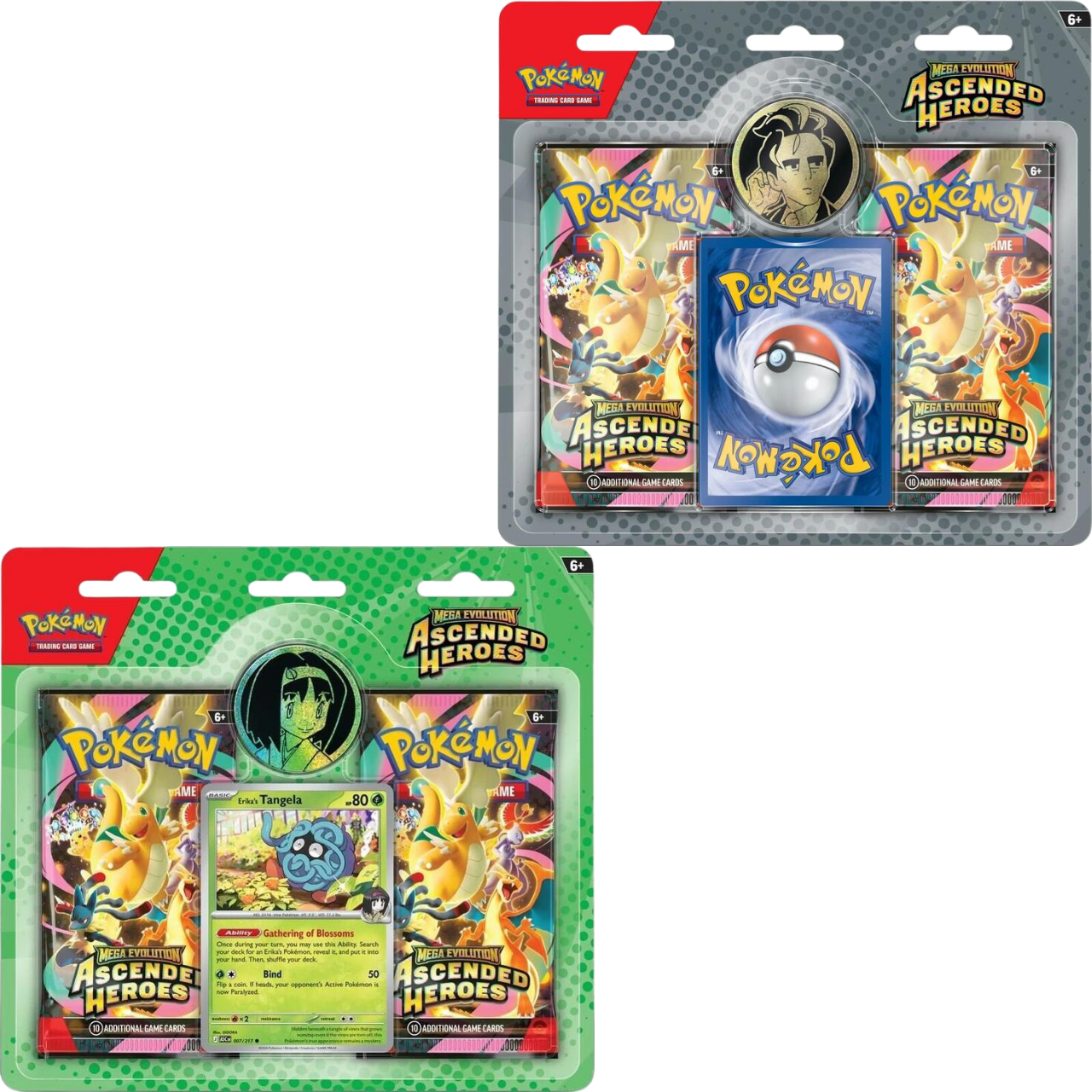 Ascended Heroes 2-Pack Blister | Gym Leader Trainer Cards | Cash