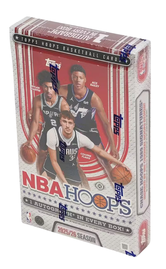 2025-26 Topps NBA Hoops Basketball Hobby Box – Cash Cards Unlimited