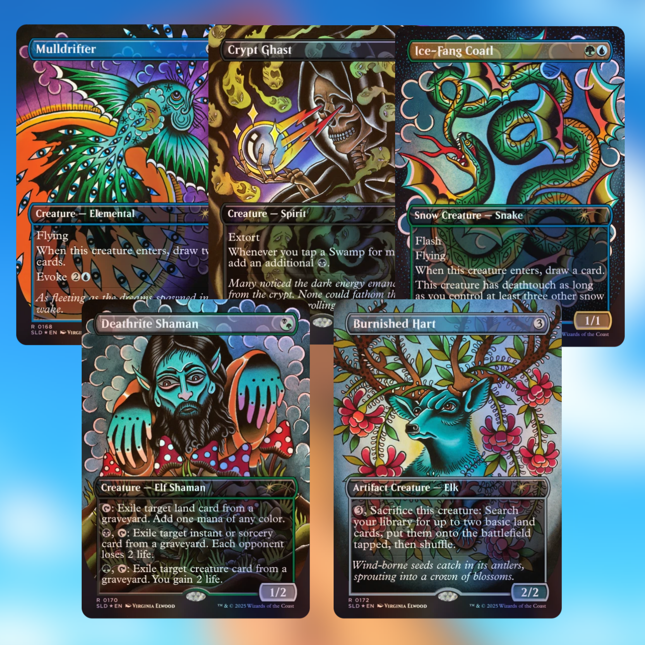 Secret Lair Drop| Inked | Rainbow Foil Edition | Magic:The
