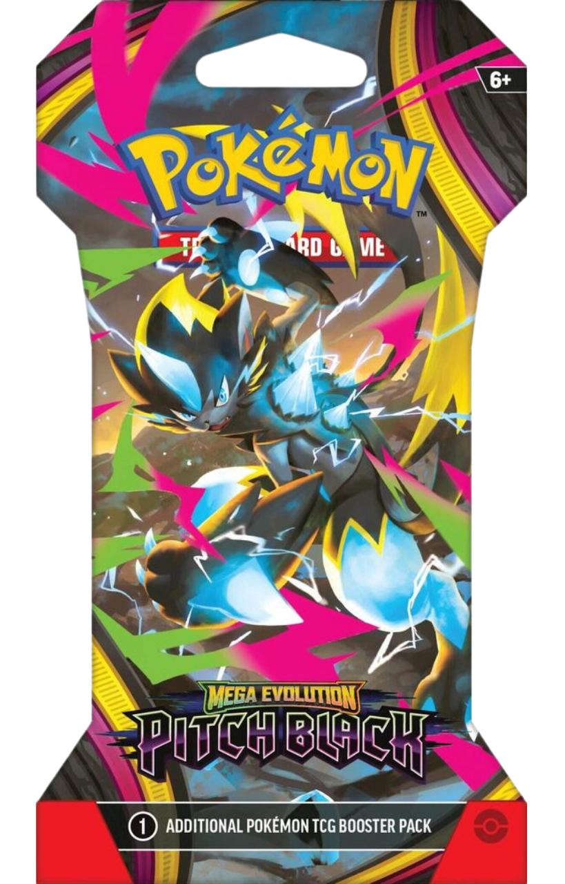 Pokemon Mega Evolution Pitch Black Sleeved Booster Pack | Cash