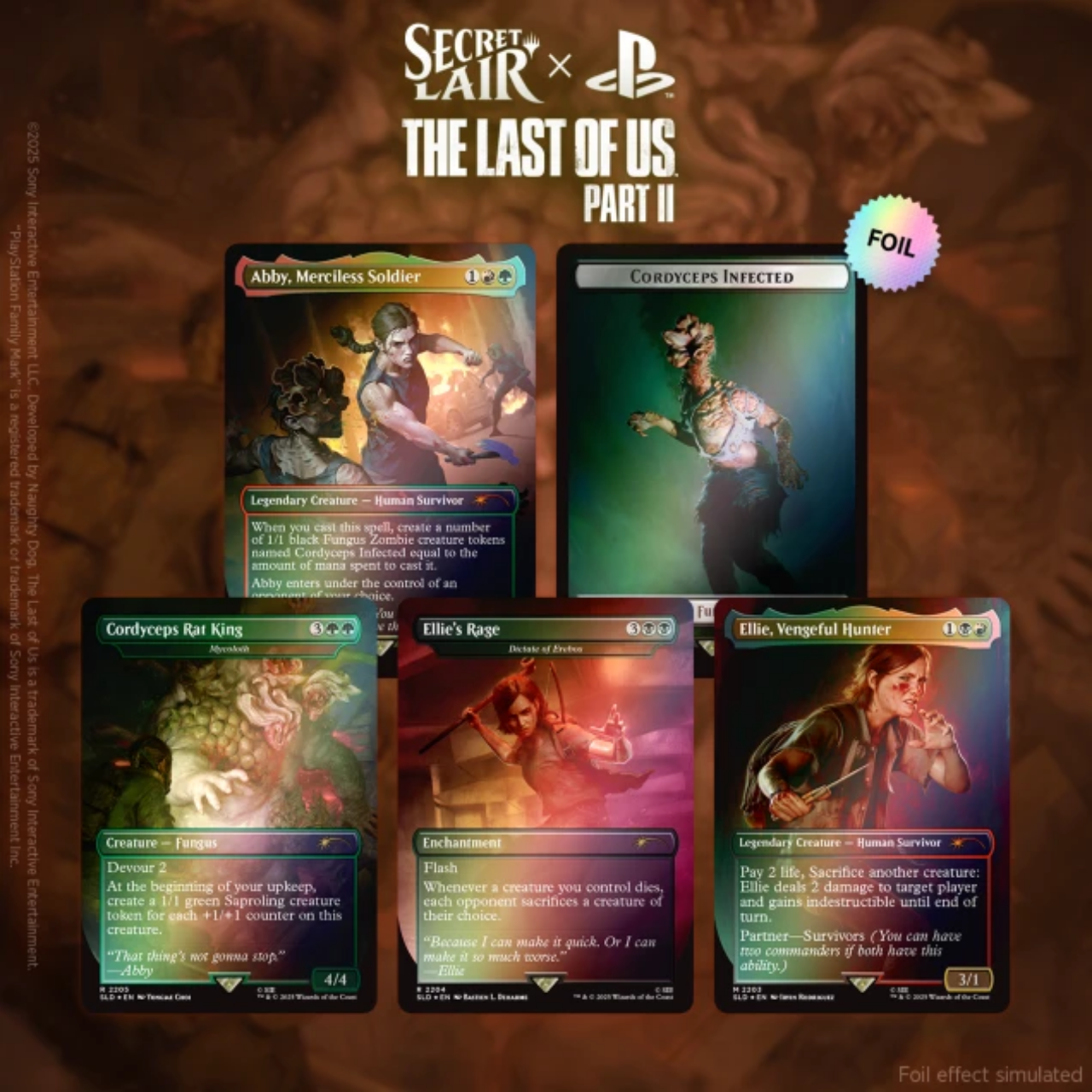 The Last of Us: Part 2 【RAINBOW FOIL】 Secret Lair x The Last of Us Part II - Rainbow Foil Edition – Cash