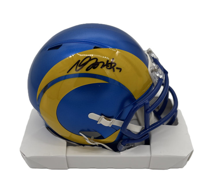 Davante Adams Autographed Signed Riddell Mini Helmet - Metabilia Certified