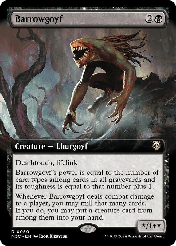 Barrowgoyf (Extended Art) (Ripple Foil) - Commander: Modern Horizons 3 (M3C)