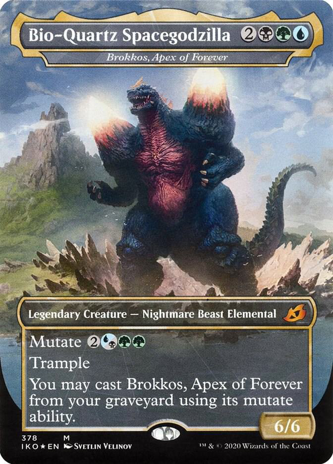Bio-Quartz Spacegodzilla - Brokkos, Apex of Forever - Ikoria: Lair of Behemoths (IKO)