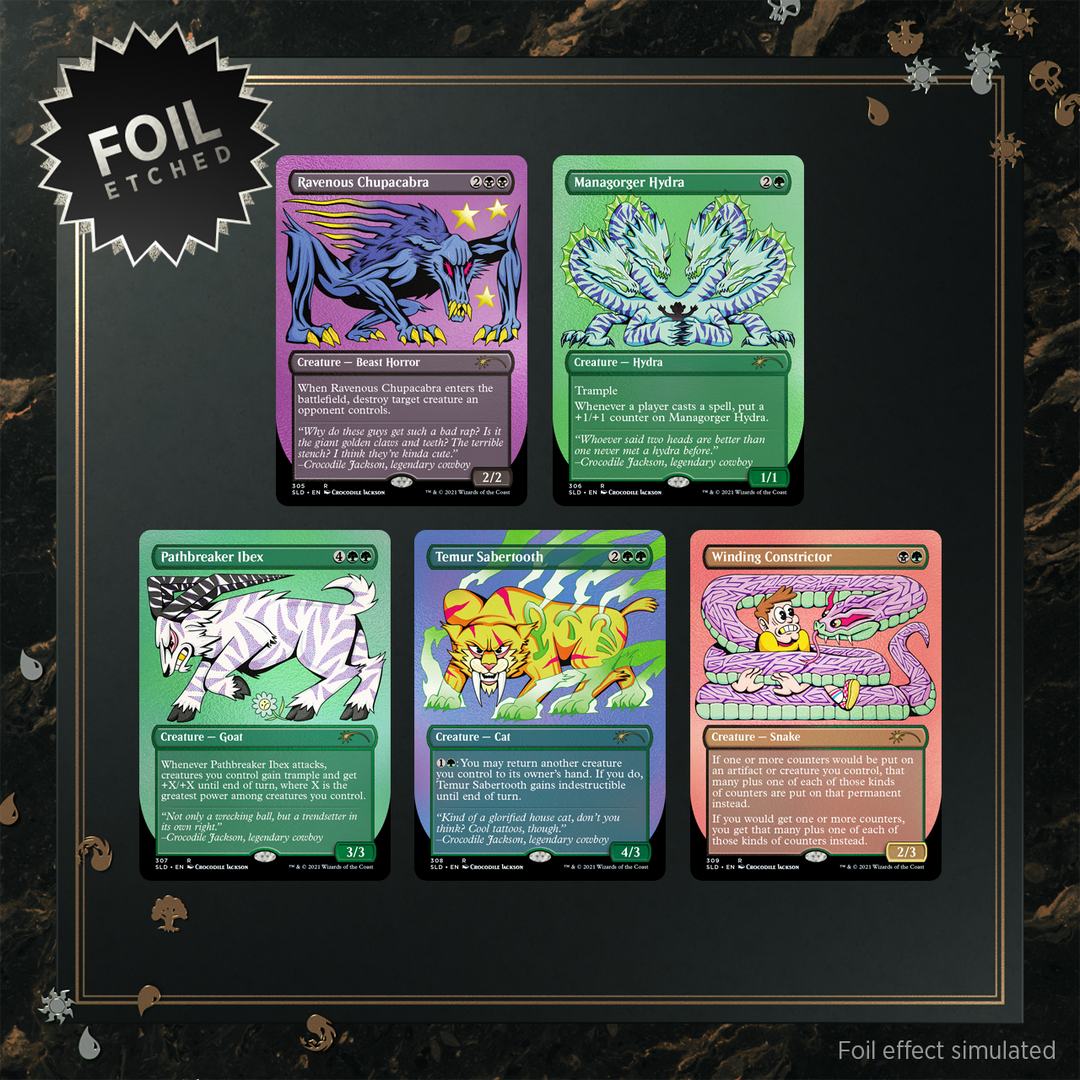 Secret Lair Drop: Crocodile Jackson's Monstrous Menagerie - Foil Etched Edition