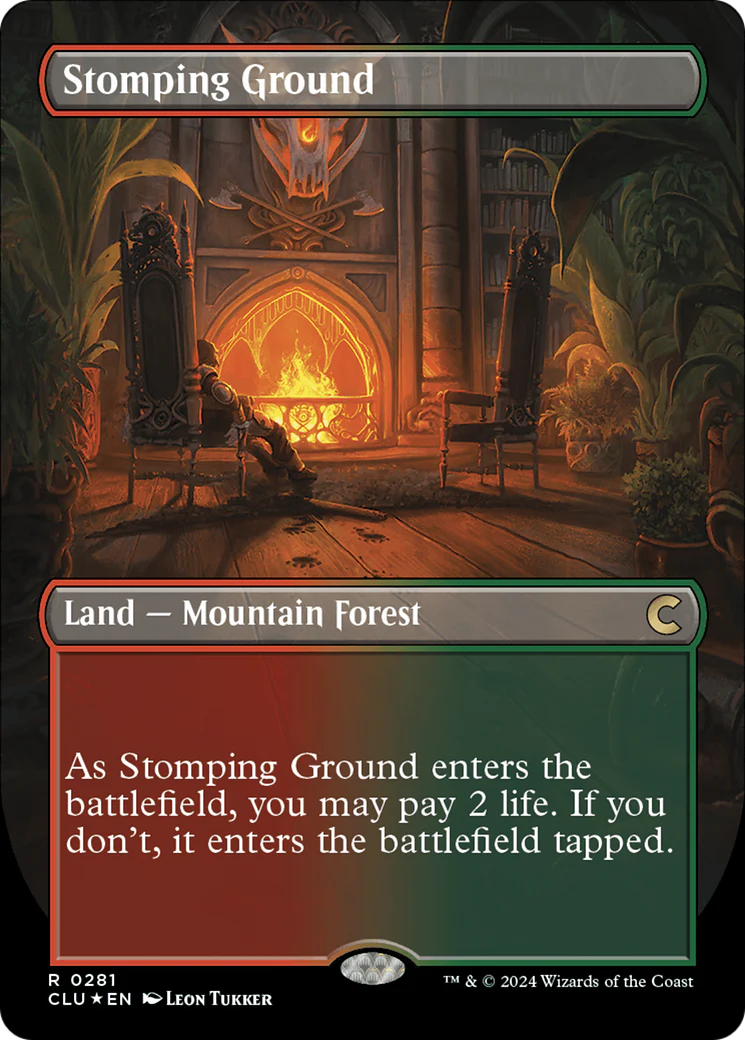 Stomping Ground (Borderless) - Ravnica: Clue Edition (CLU)