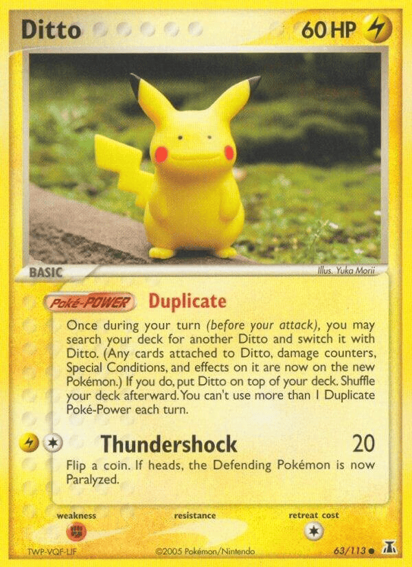 ditto pokemon cards - 63/113 (Pikachu) Options:0412 (Borderless) - Universes Beyond: The Lord of the Rings: Tales of Middle-earth (LTR) Galadriel Stock image Food Token} | Wilds