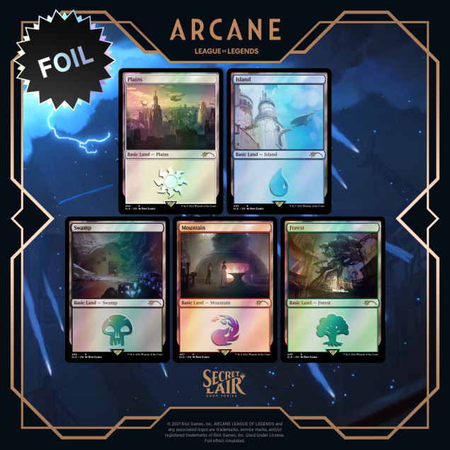 Secret Lair Drop: Secret Lair x Arcane: Lands - Traditional Foil Edition