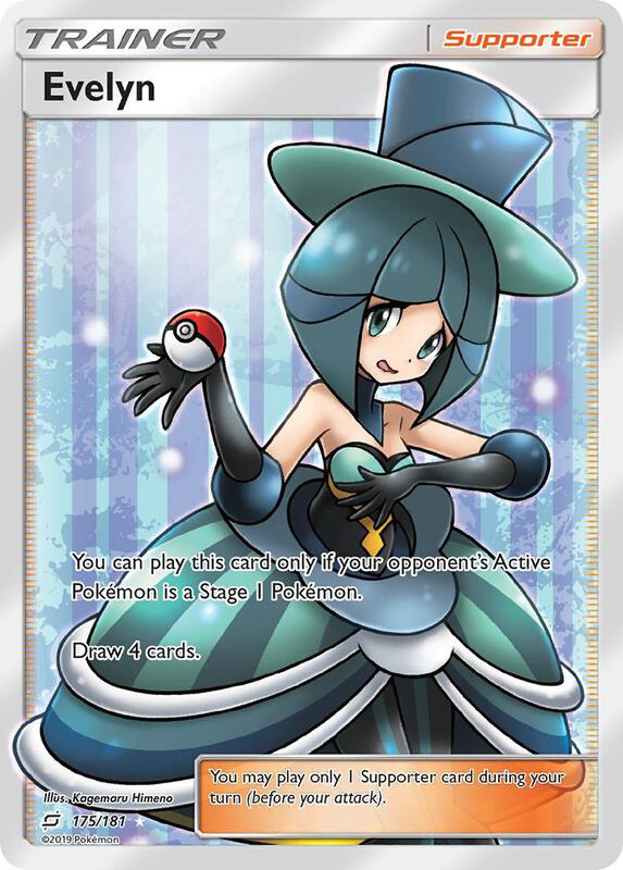 Evelyn 175/181 Pokemon Sun and Moon Team Up Ultra Rare