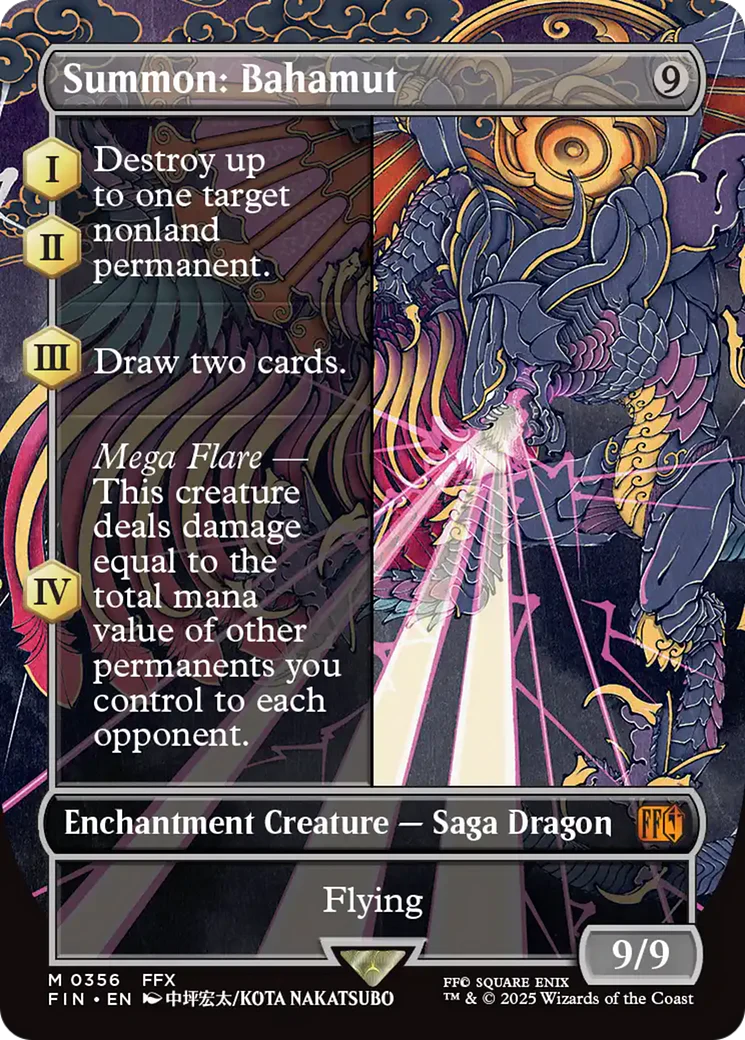 Summon: Bahamut (Borderless) - Final Fantasy (FIN)