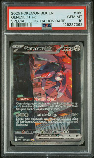 Genesect EX 169/086 SV: Black Bolt - 2025 Pokemon - PSA 10 – Cash