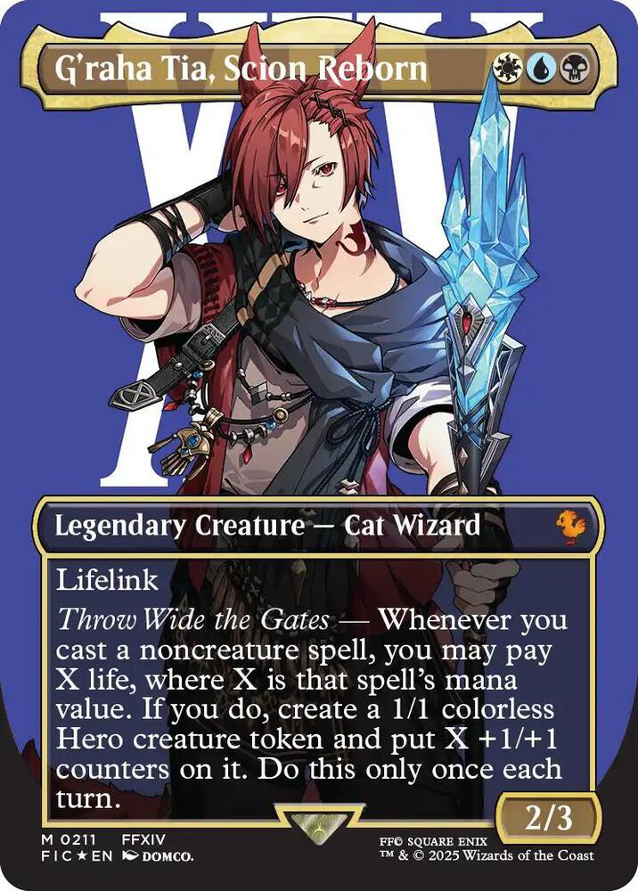 G'raha Tia, Scion Reborn (Borderless) (Surge Foil) - Commander: Final Fantasy(FIC)