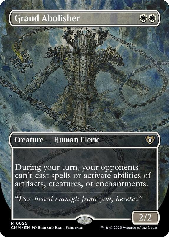 Grand Abolisher | (Borderless) | Commander Masters | (CMM) | Magic: The Gathering