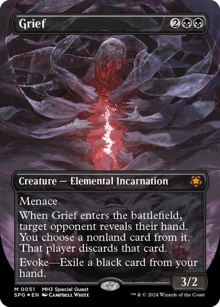 Grief | (Borderless) | (Textured Foil) | Special Guests | (SPG) | Magic: The Gathering