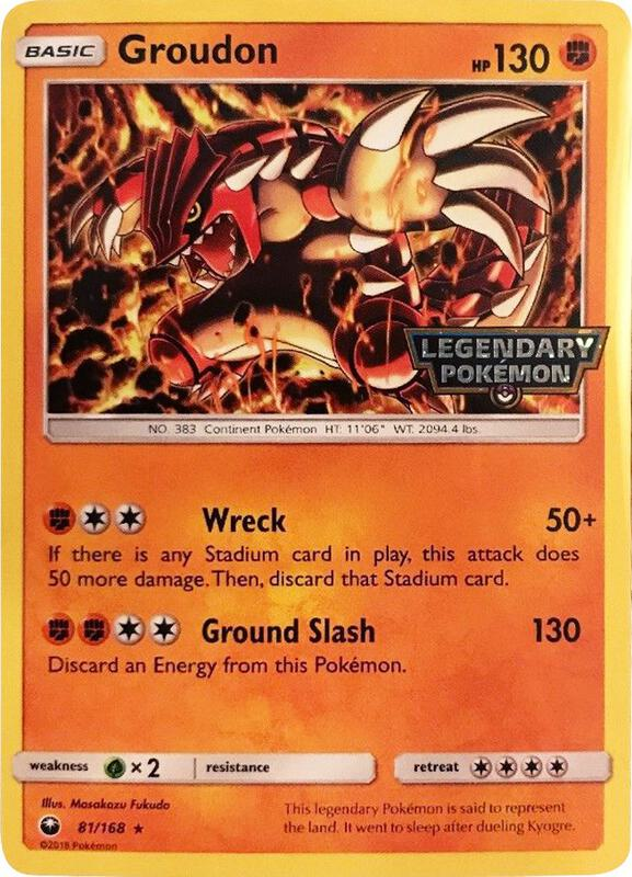 legendary pokemon cards for free Groudon - 81/168 (Cosmos Holo) (Gamestop Promo)