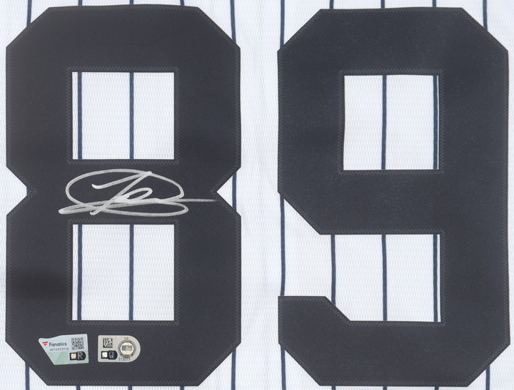 Jasson Dominguez Autographed Jersey JSA Authenticated (MLB & Fanatics)