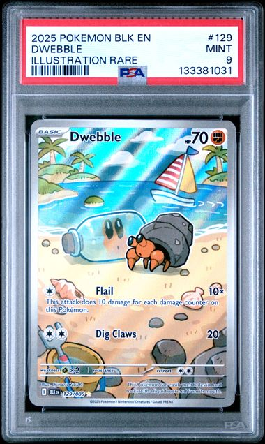 dwebble pokemon card value Dwebble 129/086 Black Bolt - 2025 Pokemon