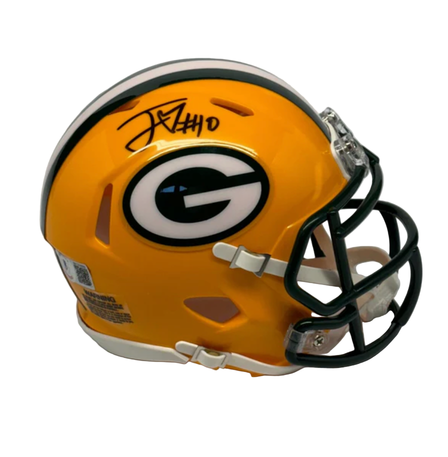 Jordan Love Autographed Signed Riddell Mini Helmet (Beckett)