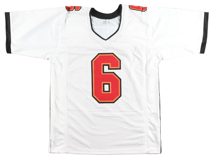 Baker Mayfield Autographed Signed White Football Jersey (JSA COA)