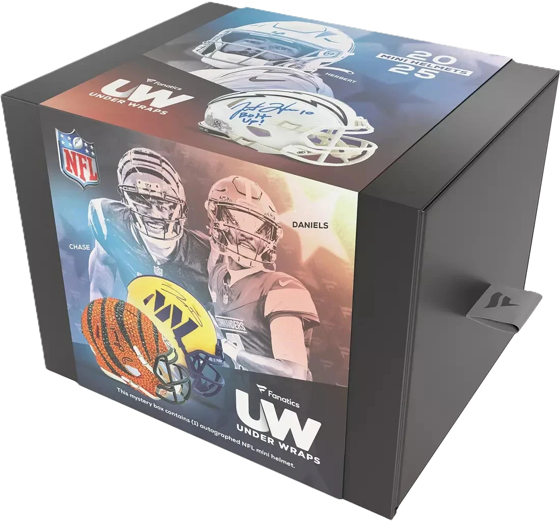 fictional football helmets 2025 Fanatics Under Wraps NFL Mini Helmet (Single Mystery Box) – Cash Cards Unlimited