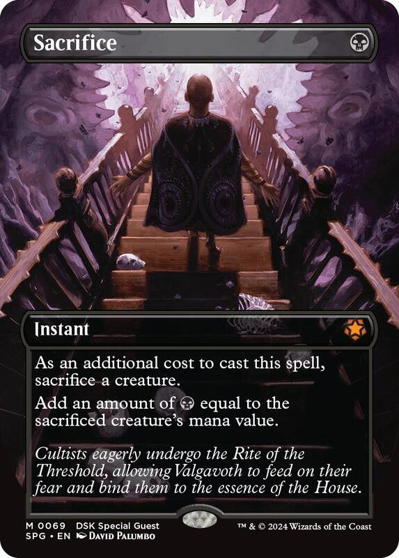 best sacrifice cards mtg These are coolest and in my Tannuk commander deck (according to my 9 year old son) draw a card. Sacrifice (Borderless) - Special Guests