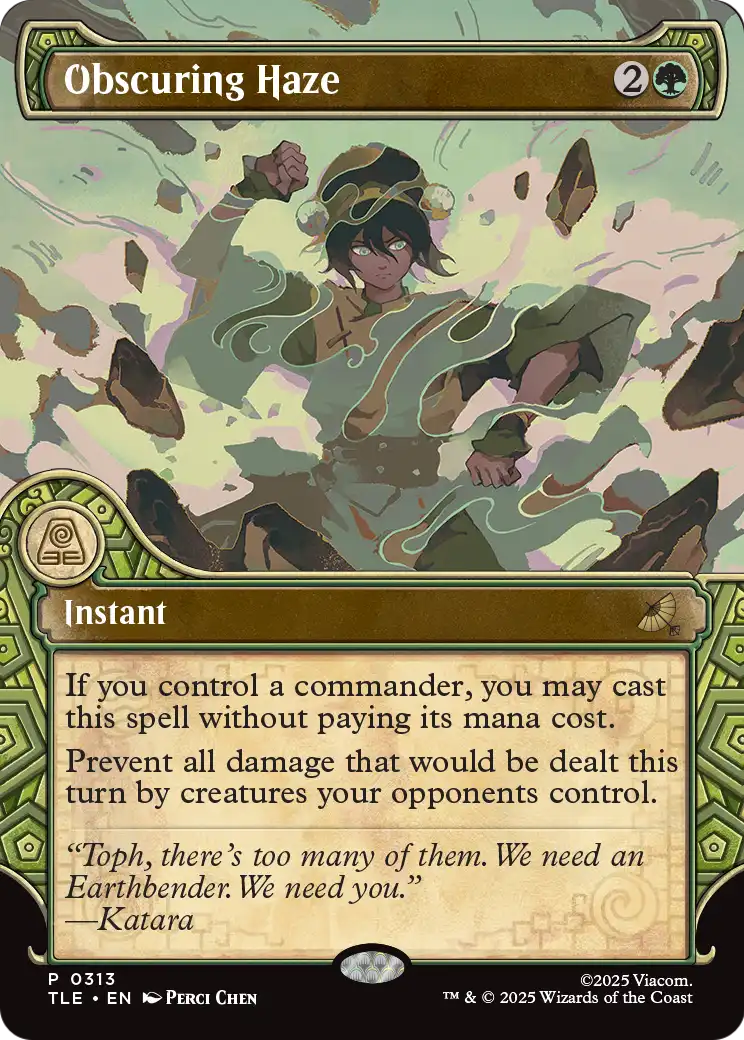 are showcase cards legal mtg Obscuring Haze (Showcase) | Avatar: The Last Airbender: Eternal-Legal Style:Terra Heald of Hope waifu sleeves Magic the Gathering Final