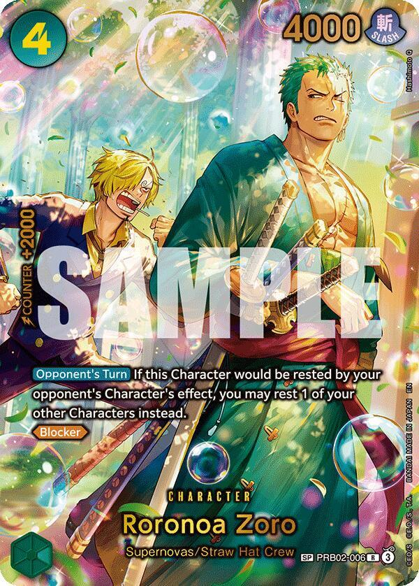 Roronoa Zoro - PRB02-006 (SP) - The Azure Sea's Seven (OP14