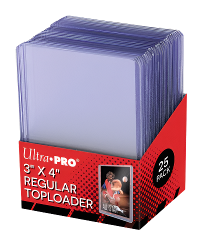 Ultra PRO 3" x 4" Regular Toploaders for Standard Size Cards (25 Pack)