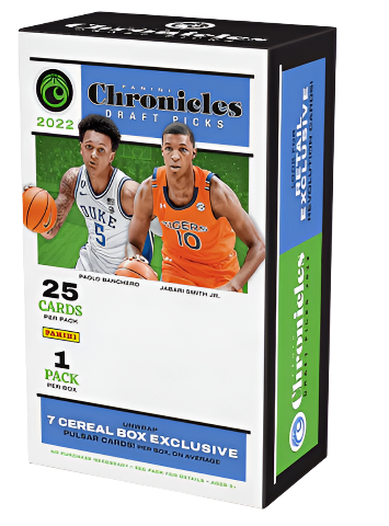 2022 Panini Chronicles Draft Picks Basketball Cereal Box