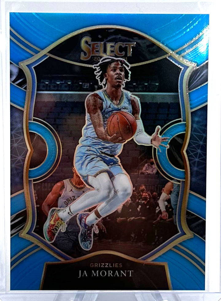 2020-21 Panini Select Basketball - Ja Morant 60 - Light Blue /299