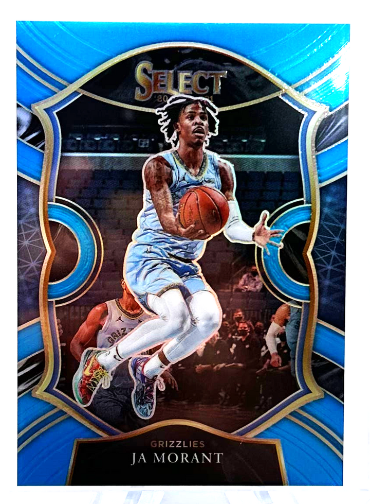 2020-21 Panini Select Basketball - Ja Morant 60 - Light Blue /299