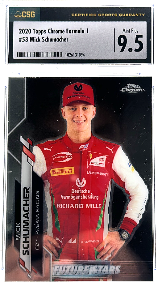 2020 Topps Chrome Formula 1 - Mick Schumacher 53 - CSG CGC 9.5